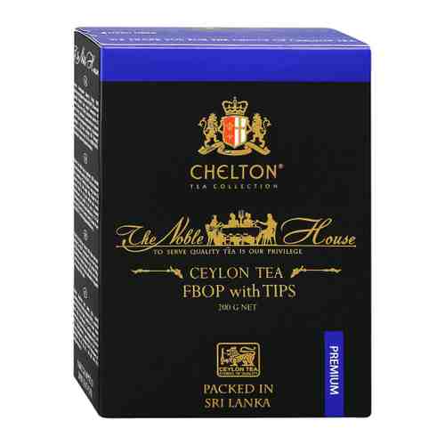 Чай Chelton Благородный дом черный листовой с типсами FBOP 200 г арт. 3447819