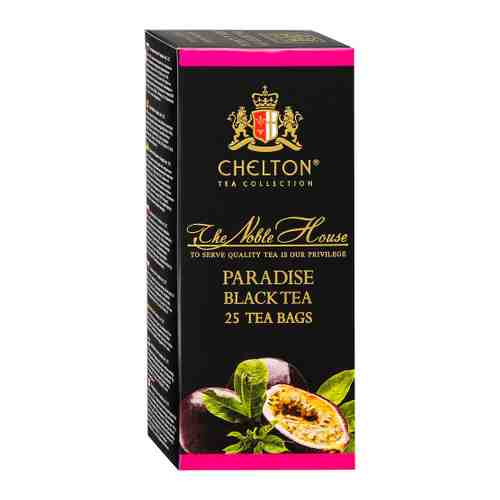 Чай Chelton Благородный дом черный с натуральным маслом маракуйи 25 пакетиков по 2 г арт. 3447841