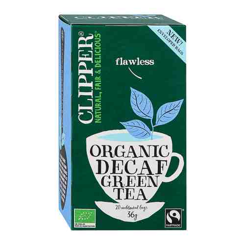 Чай Clipper Decaffeinated зеленый Organic без кофеина 20 пакетиков по 1.8 г арт. 3398435