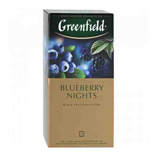 Чай Greenfield Blueberry Nights черный с ароматом черники и ежевики 25 пакетиков по 1.5 г арт. 3212170