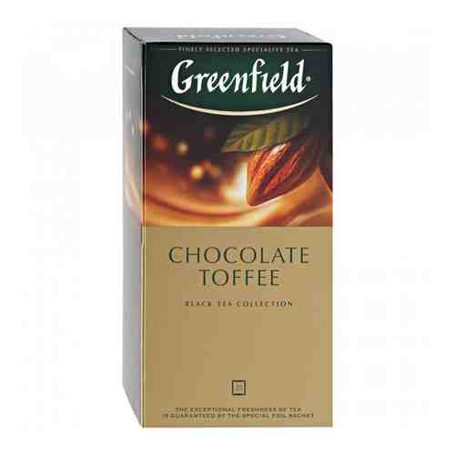 Чай Greenfield Chocolate Toffee черный с карамелью и какаовеллой 25 пакетиков по 1.5 г арт. 3212180