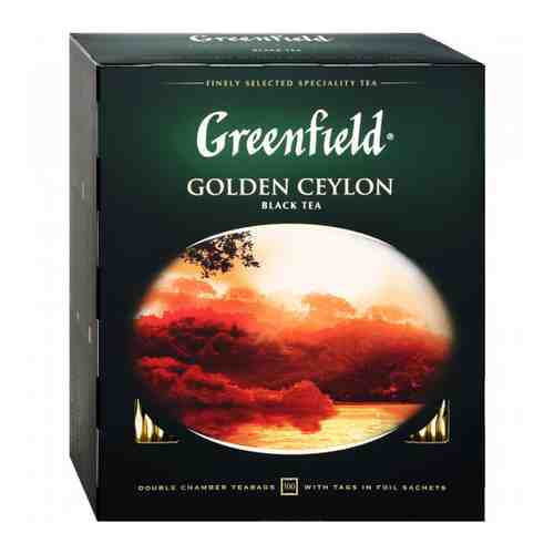 Чай Greenfield Golden Ceylon черный 100 пакетиков по 2 г арт. 3103449