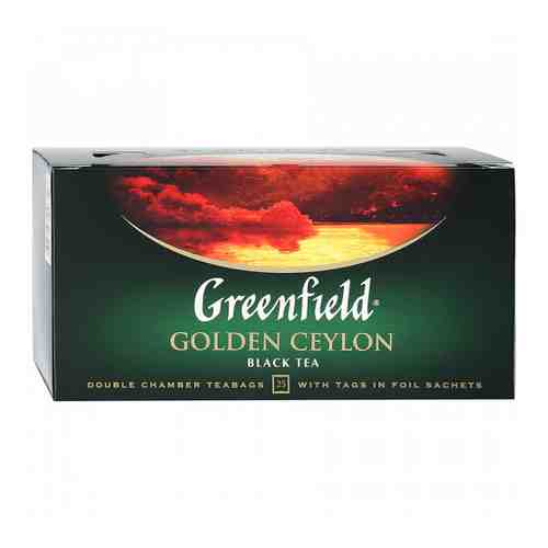 Чай Greenfield Golden Ceylon черный 25 пакетиков по 2 г арт. 3073210