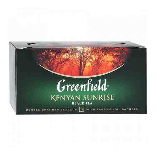Чай Greenfield Kenyan Sunrise черный 25 пакетиков по 2 г арт. 3107849