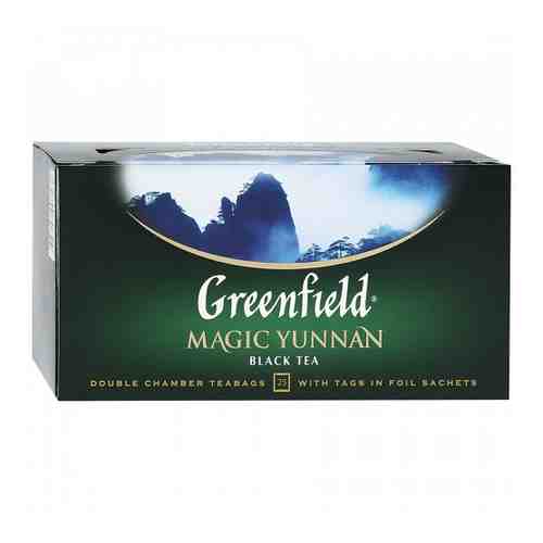 Чай Greenfield Magic Yunnan черный 25 пакетиков по 2 г арт. 3073236
