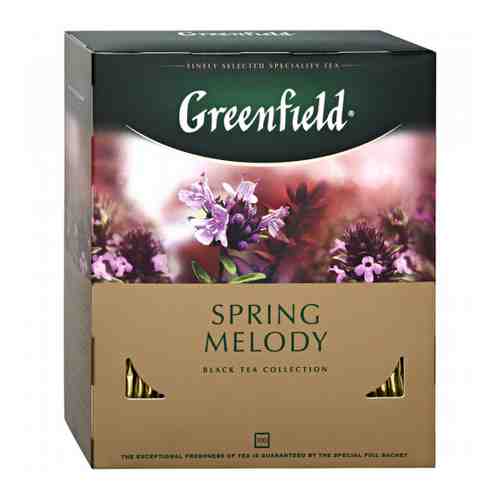Чай Greenfield Spring Melody черный с ароматом фруктов и душистых трав 100 пакетиков по 1.5 г арт. 3310211