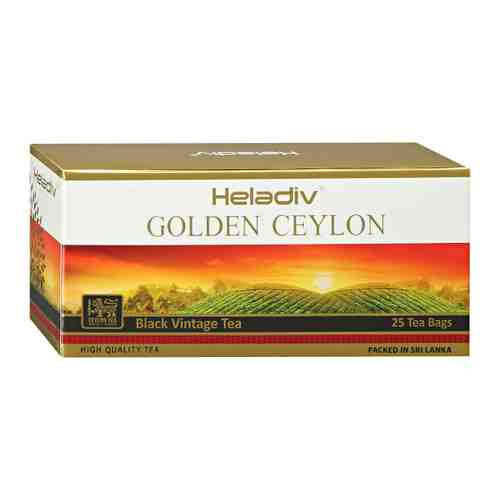 Чай Heladiv Golden Ceylon черный Vintage Black 25 пакетиков по 2 г арт. 3499527