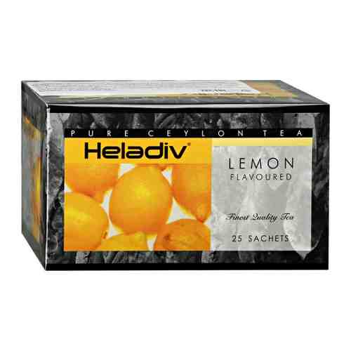 Чай Heladiv Sachets HD Lemon Flavoured Лимон черный 25 фильтр-саше по 2 г арт. 3499542