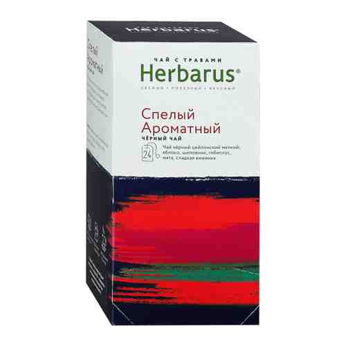 Чай Herbarus Спелый Ароматный черный с травами 24 пакетика по 2 г арт. 3403581
