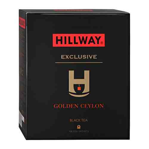 Чай Hillway Golden Ceylon черный 100 пакетиков по 2 г арт. 3381909