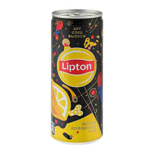 Чай холодный черный Lipton Лимон негазированный 0.25 л арт. 3400171