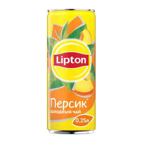 Чай холодный черный Lipton Персик негазированный 0.25 л арт. 3400160