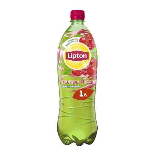 Чай холодный зеленый Lipton Земляника Клюква негазированный 1 л арт. 3331819