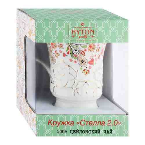 Чай Hyton черный 50 г и керамическая кружка Стелла 2.0 красная арт. 3442457