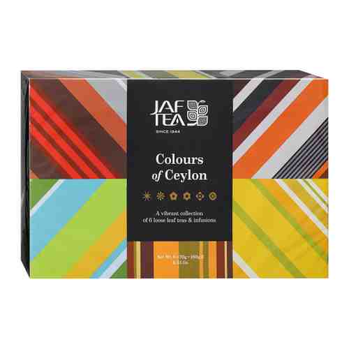 Чай Jaf Tea Colours of Ceylon набор с различными вкусами и ароматами 6 видов по 30 г арт. 3486256