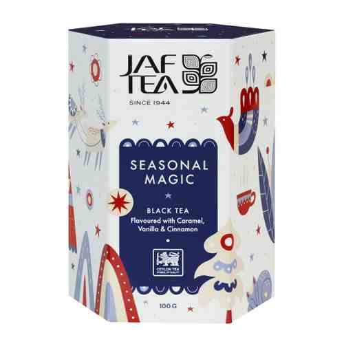 Чай Jaf Tea Seasonal Magic черный с ароматом карамели ванили корицы 100 г арт. 3486272