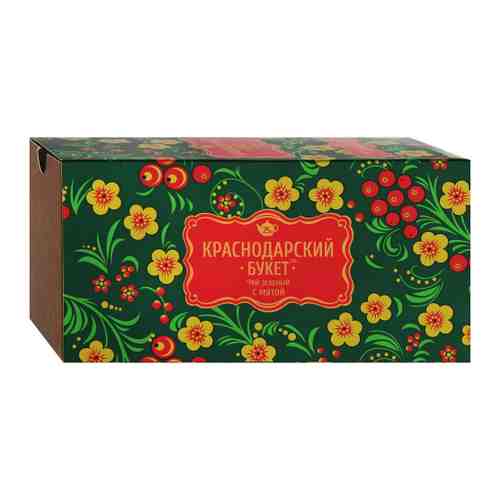 Чай Краснодарский букет зеленый мелколистовой с мятой 25 пакетиков по 2 г арт. 3394051