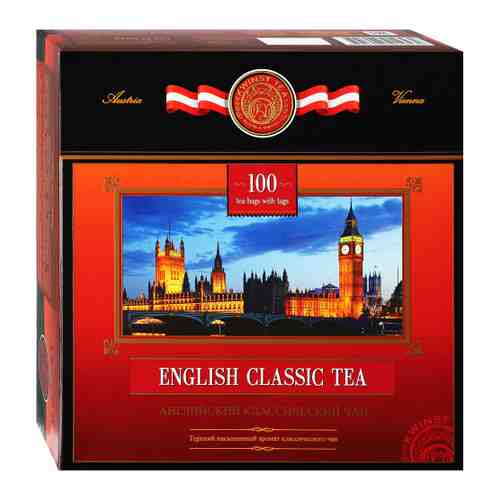 Чай Kwinst английский классический 100 пакетиков по 2 г арт. 3449100
