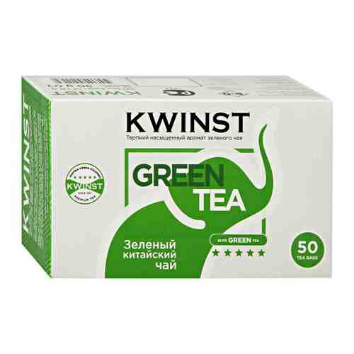 Чай Kwinst зеленый китайский 50 пакетиков по 1.8 г арт. 3449104