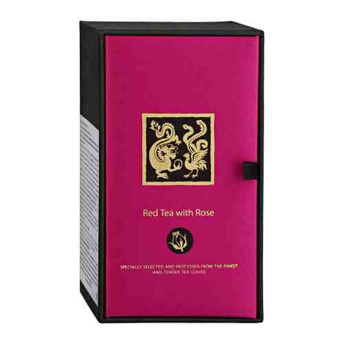 Чай ЛунФэн Дракон и Феникс Red Tea with Rose красный с розой 100 г арт. 3394109