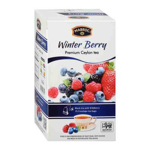 Чай Mabroc Малина Зимние ягоды 25 пакетиков по 1.5 г арт. 3461312