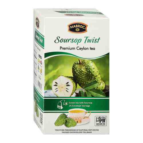 Чай Mabroc Зеленый Соусэп Твист 25 пакетиков по 1.5 г арт. 3461314