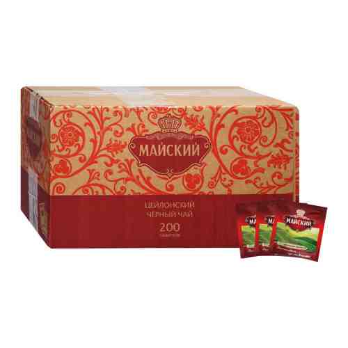 Чай Майский черный 200 пакетиков по 2 г арт. 3506399