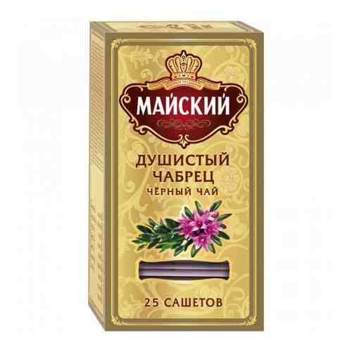 Чай Майский Душистый Чабрец черный 25 пакетиков по 2 г арт. 3251865