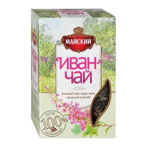 Чай Майский Иван-чай зеленый листовой с мелиссой и мятой 75 г арт. 3381842