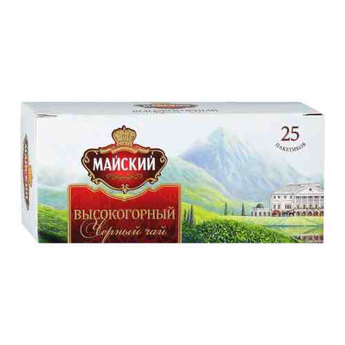 Чай Майский Высокогорный черный 25 пакетиков по 2 г арт. 3395829