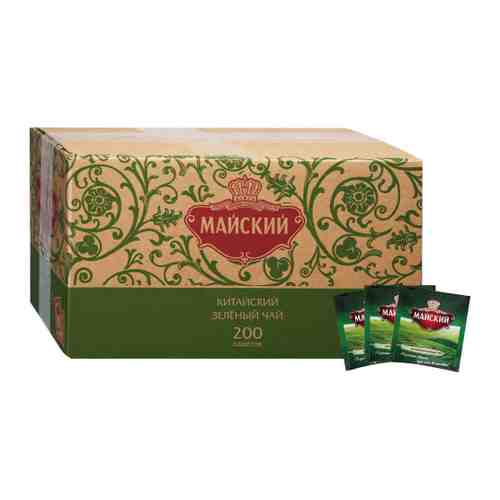 Чай Майский зеленый 200 пакетиков по 2 г арт. 3506367