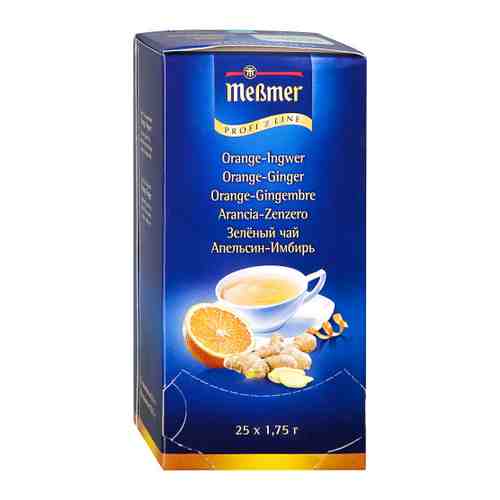 Чай Messmer Апельсин-Имбирь зеленый 25 пакетиков по 1.75 г арт. 3405982