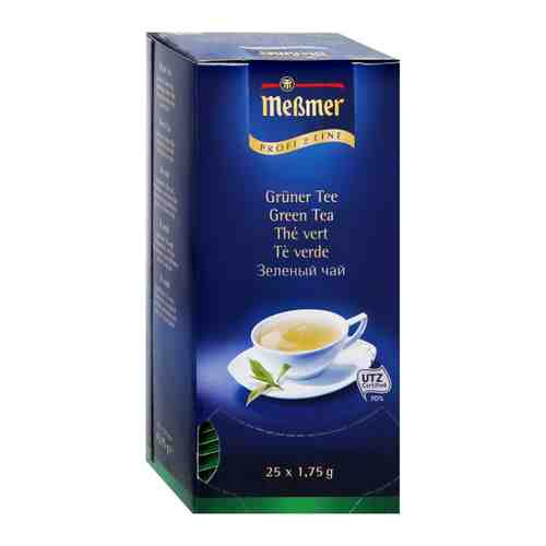 Чай Messmer Gruener Tee зеленый байховый 25 пакетиков по 1.75 г арт. 3313042
