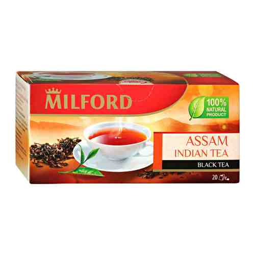 Чай Milford Ассам Индийский черный 20 пакетиков по 2 г арт. 3306551