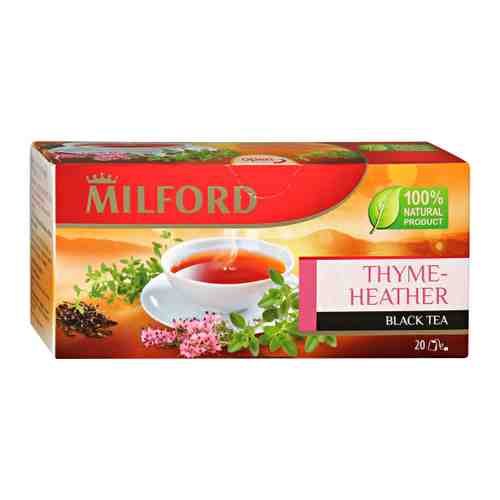Чай Milford черный Чабрец-Цветки Вереска 20 пакетиков по 1.75 г арт. 3306552