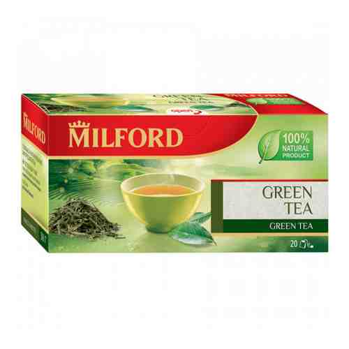 Чай Milford Green Tea зеленый 20 пакетиков по 1.5 г арт. 3377069