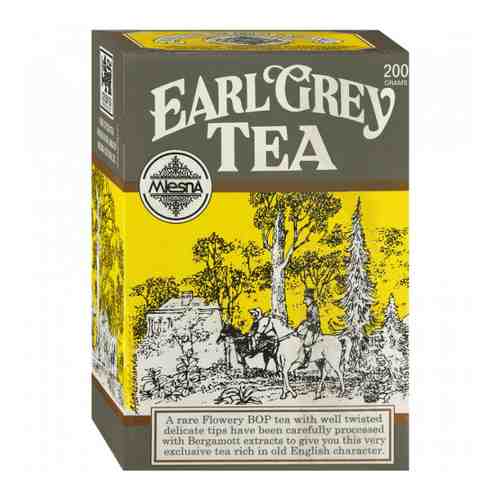 Чай Mlesna Earl Grey черный листовой с ароматом бергамота 200 г арт. 3279146