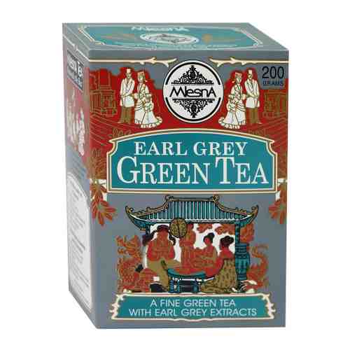Чай Mlesna Earl Grey Green Tea зеленый с ароматом бергамота 200 г арт. 3456391