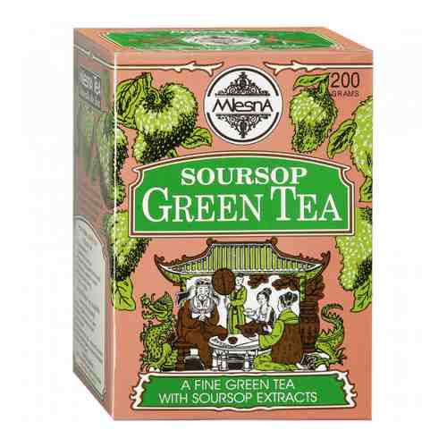 Чай Mlesna Soursop Green Tea зеленый крупнолистовой с ароматом саусэпа 200 г арт. 3366572