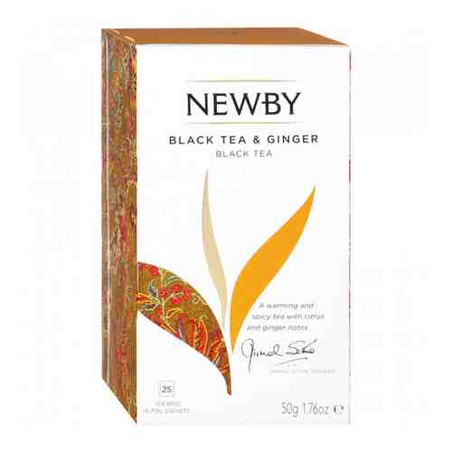 Чай Newby Black tea Ginger черный с имбирем 25 пакетиков по 2 г арт. 3225333