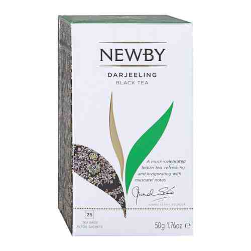 Чай Newby Darjeeling черный 25 пакетиков по 2 г арт. 3115290