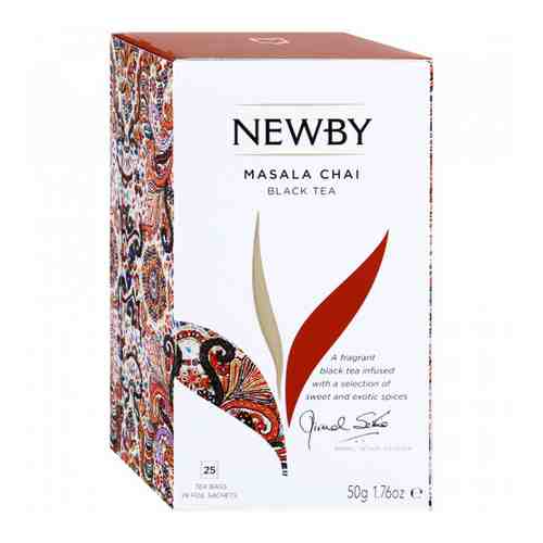 Чай Newby Masala черный с пряностями 25 пакетиков по 2 г арт. 3225334