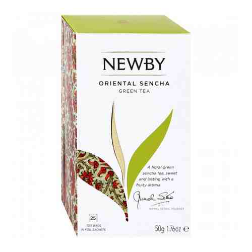 Чай Newby Oriental Sencha зеленый ароматизированный 25 пакетиков по 2 г арт. 3356330