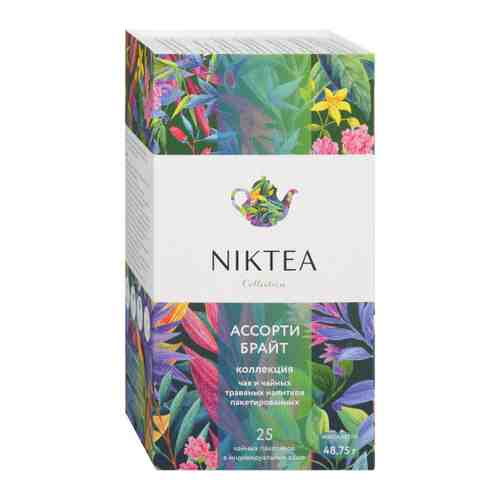 Чай Niktea Ассорти Брайт 5 видов по 5 пакетиков 48.75 г арт. 3382014