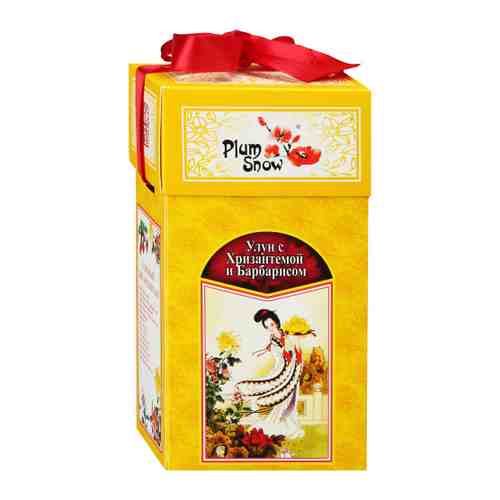 Чай Plum Snow листовой Улун с Хризантемой и Барбарисом 100 г арт. 3477689