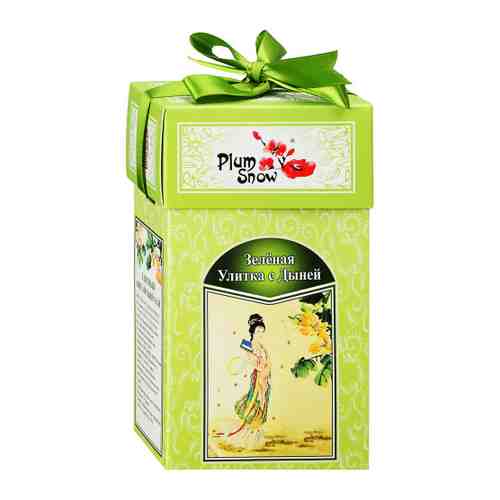Чай Plum Snow листовой Зелёная Улитка с дыней 100 г арт. 3477656