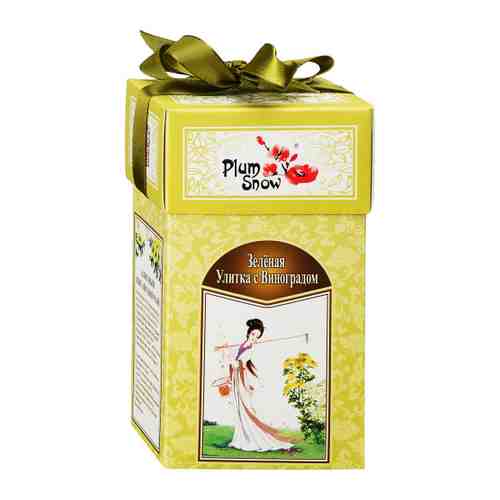 Чай Plum Snow листовой Зелёная Улитка с Виноградом 100 г арт. 3477670