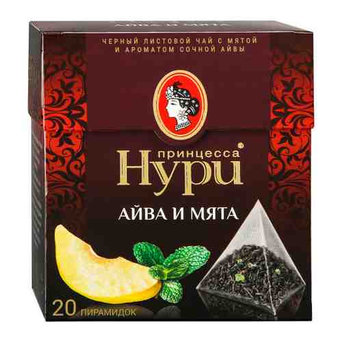 Чай Принцесса Нури Айва и Мята черный 20 пакетиков по 1.8 г арт. 3451506