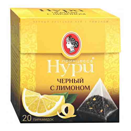 Чай Принцесса Нури черный с лимоном 20 пирамидок по 1.8 г арт. 3310229