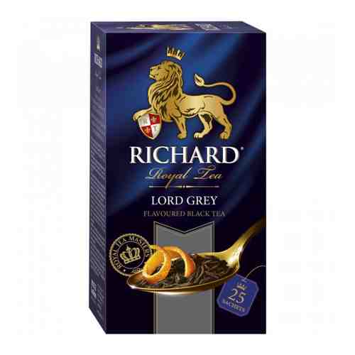 Чай Richard Lord Grey черный с ароматом бергамота и лимона 25 пакетиков по 2 г арт. 3251862